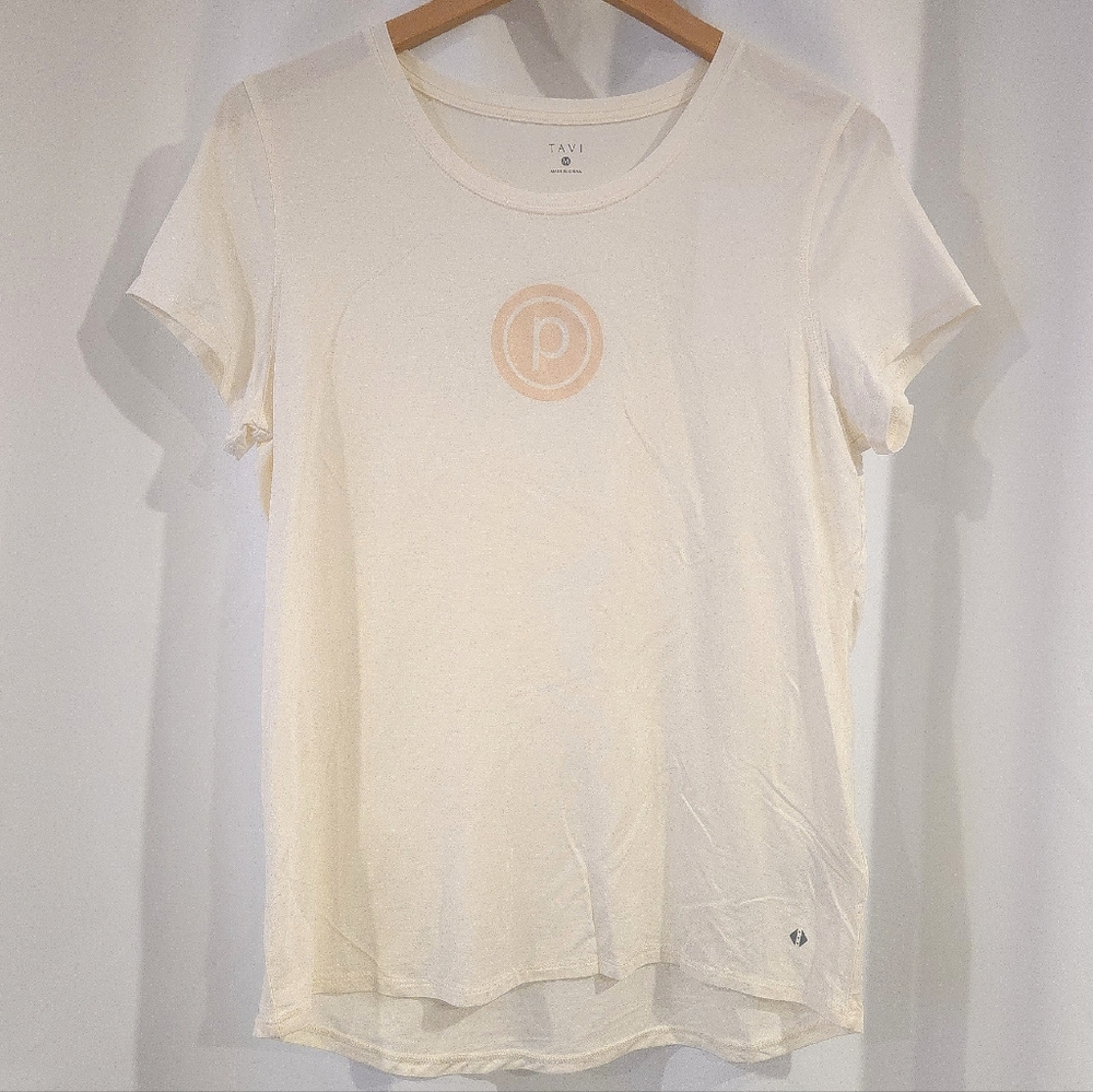 Tavi Lightweight Ivory Cap Sleeve T-Shirt